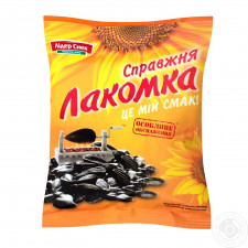 Насіння соняшнику Лідер Снек Справжня Лакомка смажене несолоне 80г mini slide 1