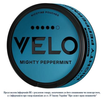 Подушечки никотиновые Velo Mighty Peppermint интенсивный