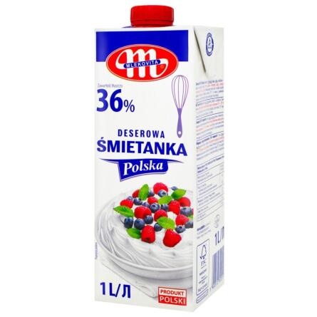 Вершки Mlekovita 36% 1л