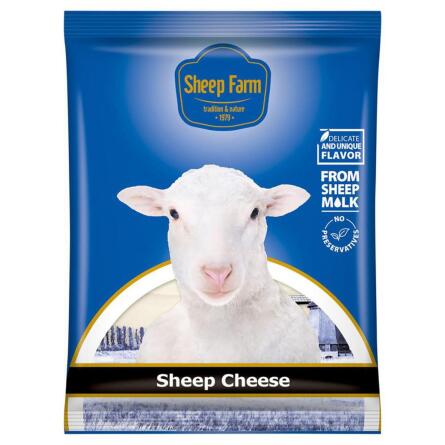 Сыр Sheep Farm овечий сычужный нарезка 45% 100г