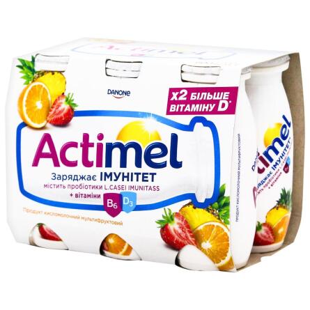 Продукт кисломолочный Actimel мультифруктовый 1,4% 100г х 6шт