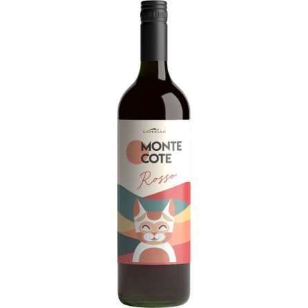 Вино Monte Cote Rosso червоне напівсолодке 9-12% 0,75л