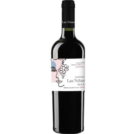 Вино Лас Ніньяс, Елла, Резерва Карменер / Las Ninas, Ella, Reserva Carmenere, червоне сухе 0.75л