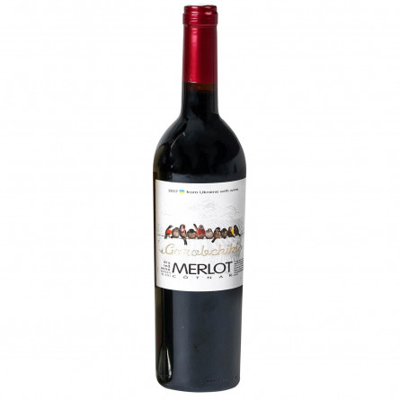 Вино Gorobchiki Cotnar Merlot червоне сухе 10,5-14% 0,75л