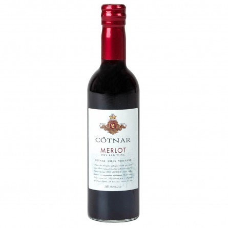Вино Cotnar Merlot красное сухое 12% 0,375мл