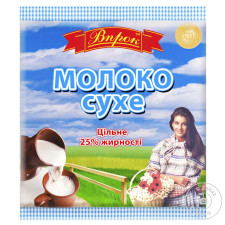 Сухе молоко Впрок 25% 150г mini slide 1