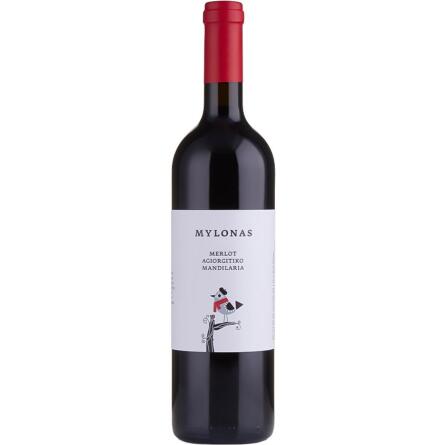 Вино Мерло-Агіоргітіко-Манділарія / Merlot-Agiorgitiko-Mandilaria, Mylonas Winery, червоне сухе 0.75л