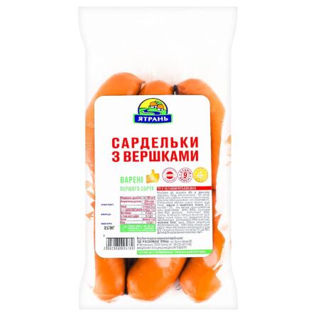 Сардельки Ятрань З вершками варені першого сорту