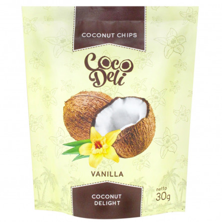 Чіпси кокосові Coco Deli з ваніллю 30г