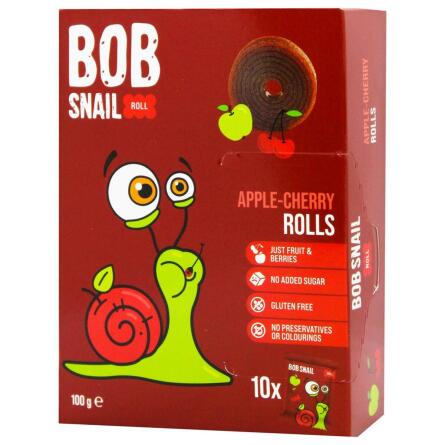 Цукерки Bob Snail яблуко-вишня 100г