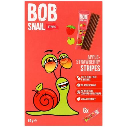 Цукерки Bob Snail Яблучно-полуничний страйп 84г