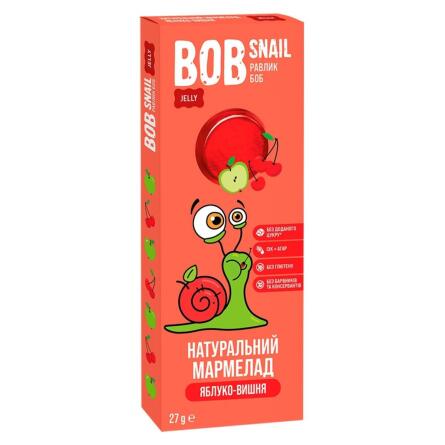 Мармелад Bob Snail Яблоко-вишня 27г