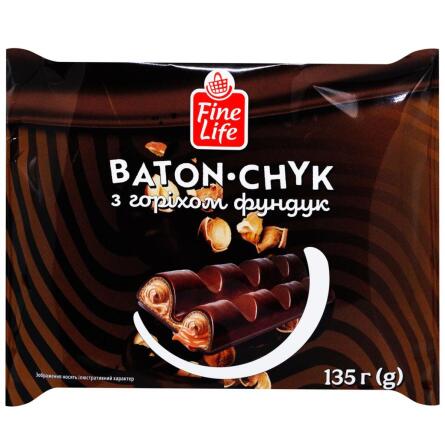 Батончик Fine Life Baton-Chyk вафельный с фундуком в глазури 135г