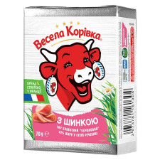 Сир плавлений Весела Корівка з шинкою 43% 70г mini slide 1