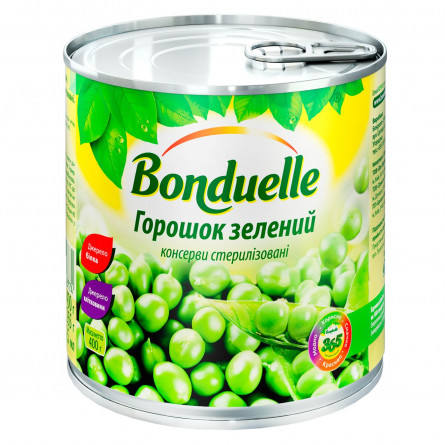 Горошок Bonduelle зелений консервований 400г