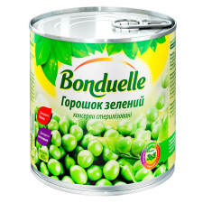 Горошек Bonduelle зеленый консервированный 400г mini slide 1