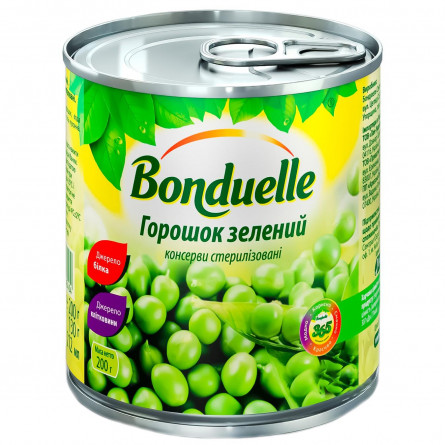 Горошек Bonduelle  зеленый консервированный 200г slide 1