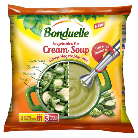 Овощи Bonduelle для крем супа Зеленый 400г slide 1