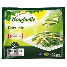 Дует зеленої та жовтої стручкової квасолі Bonduelle на парі 400г mini slide 1