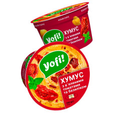 Хумус Yofi! з в'яленими томатами та базиліком 250г mini slide 1