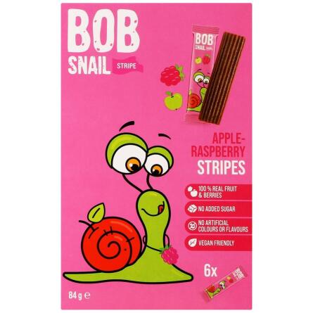 Цукерки Bob Snail Яблучно-малиновий страйп 84г