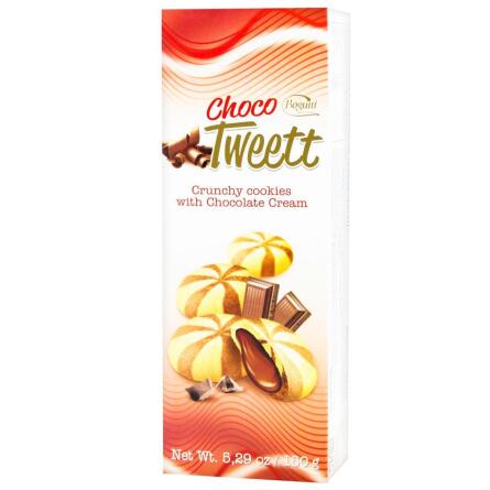 Печиво Bogutti Choco Tweett хрустке з шоколадним кремом 150г