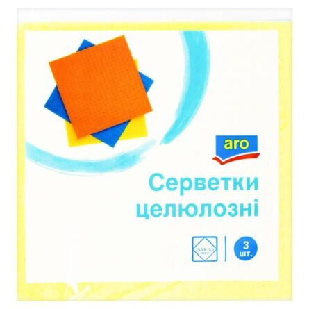 Серветки целюлозні Aro вологопоглинаючі 3шт