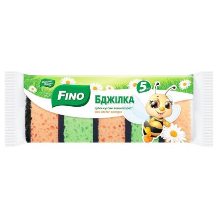 Губки кухонні Fino Бджілка великопористі 5шт