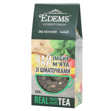 Чай зелений Еdems імбир-м'ята 100г mini slide 1