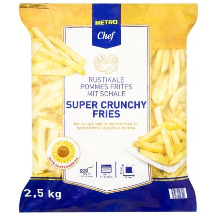 Картопля фрі Metro Chef Super Crunchy заморожена 11х11мм 2,5кг