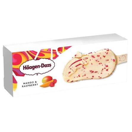 Морозиво Haagen-Dazs манго-малина в білому шоколаді 70г