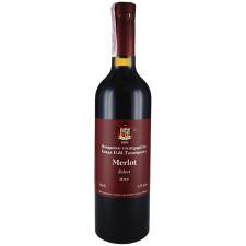 Вино Виноробне господарство Князя П.М. Трубецького Merlot червоне сухе 14% 0.75л mini slide 1