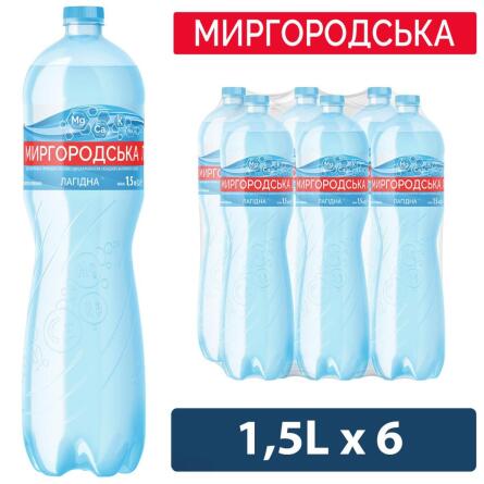 Вода мінеральна Миргородська Лагідна слабогазована 1,5л