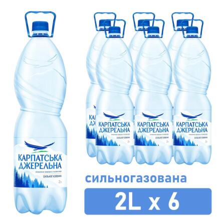 Вода мінеральна Карпатська Джеральна сильногазована 2л