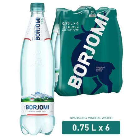 Вода минеральная Borjomi сильногазированная 0,75