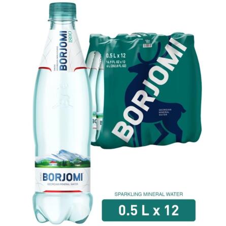 Вода мінеральна Borjomi сильногазована 0,5л