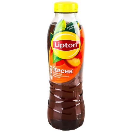 Чай холодний чорний Lipton персик 0,5л