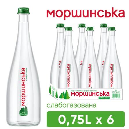 Вода мінеральна Моршинська Преміум слабогазована 0,75л