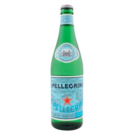 Вода минеральная S.Pellegrino газированная 0,5л