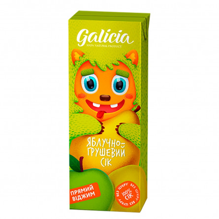 Сок Galicia яблочно-грушевый 200мл
