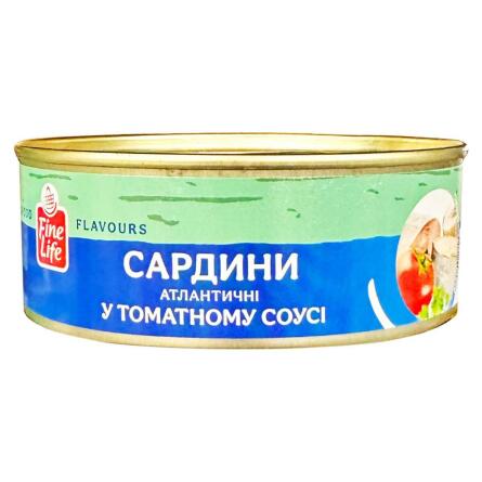 Сардины Fine Life атлантические в томатном соусе 240г