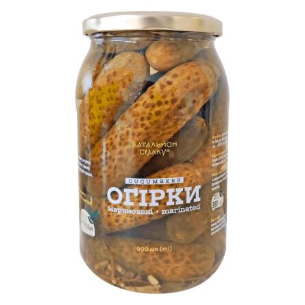 Огірки Батальйон Смаку мариновані 900мл