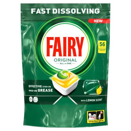 Капсулы для посудомоечных машин Fairy Original All in One Lemon 56шт