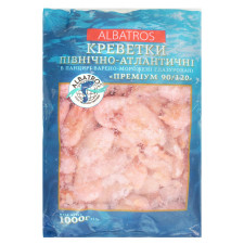 Креветки Albatros Premium варено-морожені 90/120 1кг mini slide 1
