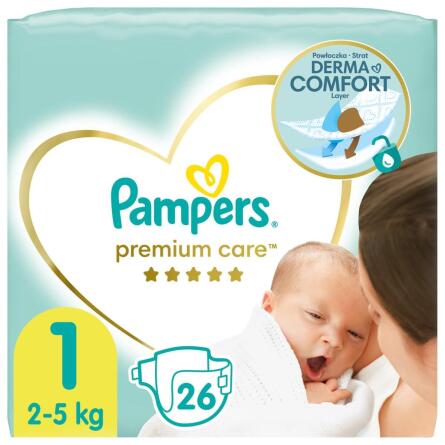 Підгузки Pampers Premium Care розмір 1 Newborn 2-5кг 26шт