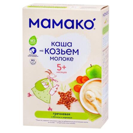 Каша Мамако гречневая с яблоком и морковью на козьем молоке 200г