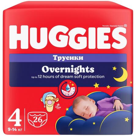 Підгузки-трусики Huggies Pants 4 Overnight 9-14кг 26шт