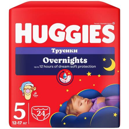 Підгузки-трусики Huggies Pants 5 Overnight 12-17кг 24шт