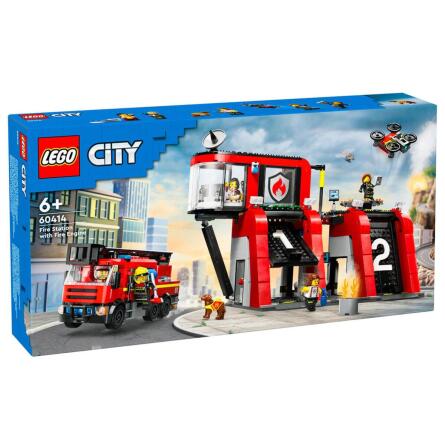 Конструктор Lego City Пожежне депо з пожежною машиною 60414