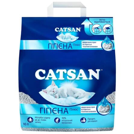 Наполнитель для кошачьего туалета Catsan Гигиена Плюс минеральный 10л